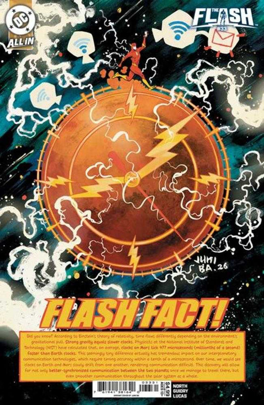 Comic book cover of 'Flash #33 Cover C Juni Ba Card Stock Variant'