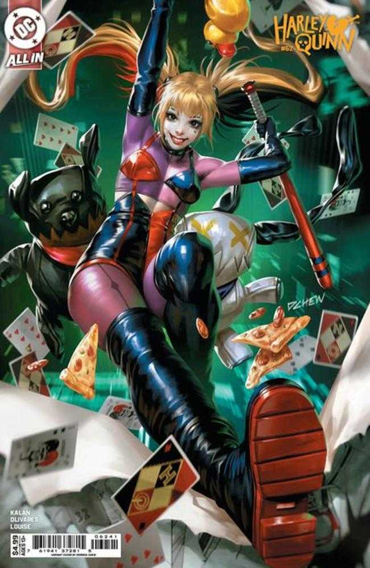 Comic book cover of 'Harley Quinn #62 Cover D Derrick Chew Card Stock Variant'