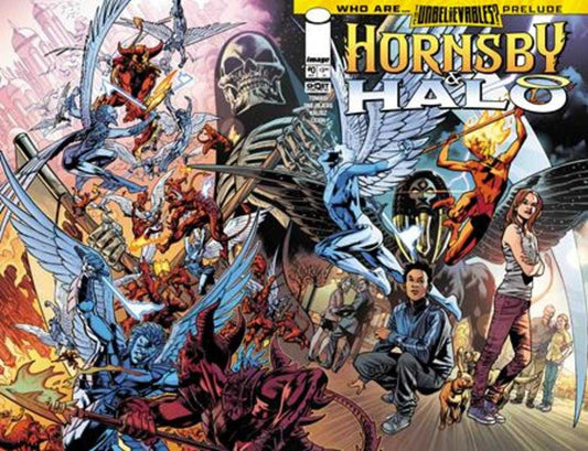 Comic book cover of 'Hornsby & Halo #0 Cover C Bryan Hitch & Brad Anderson Wraparound Variant'