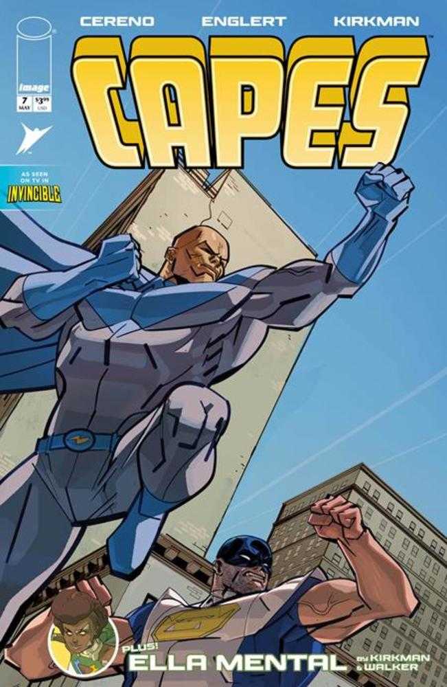 Comic book cover of 'Invincible Universe Capes #7 Cover B Conor Hughes Variant'