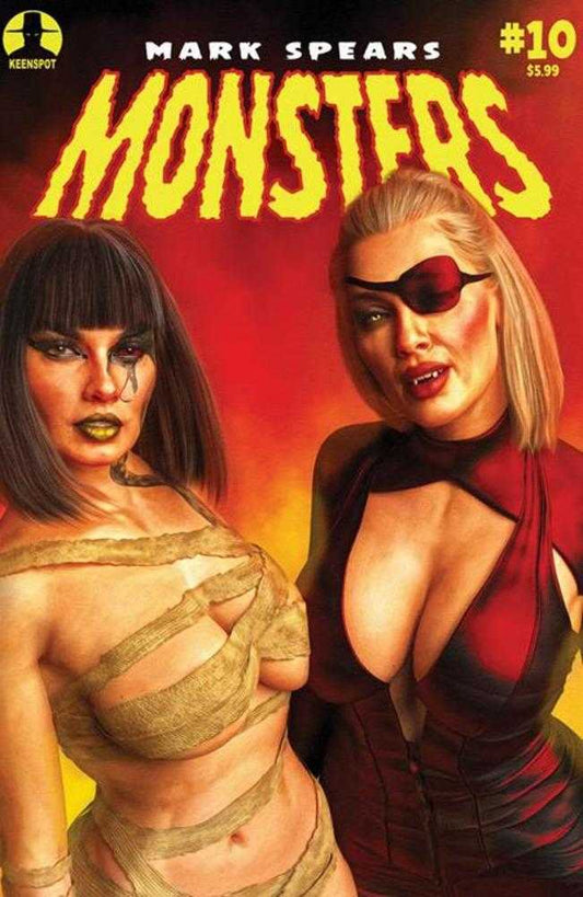 Comic book cover of 'Mark Spears Monsters #10 Cover D Blood & Beauty Variant'