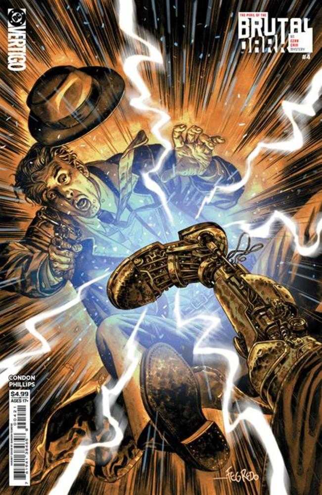 Comic book cover of 'The Peril Of The Brutal Dark An Ezra Cain Mystery #4 (Of 6) Cover B Duncan Fegredo Card Stock Variant'