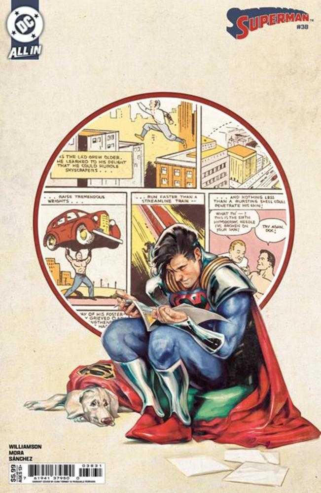 Comic book cover of 'Superman #38 Cover C Cian Tormey Card Stock Variant'