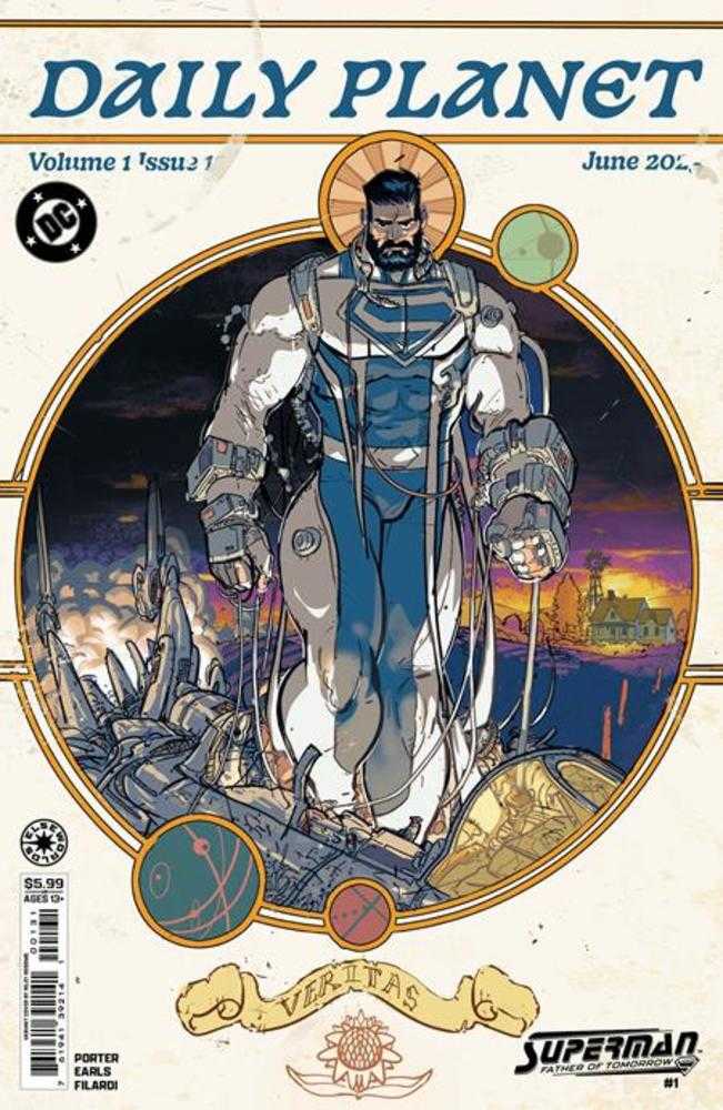 Comic book cover of 'Superman Father Of Tomorrow #1 (Of 6) Cover C Riley Rossmo Card Stock Variant'