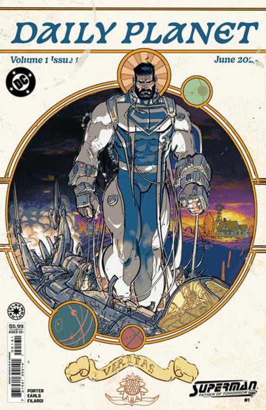 Comic book cover of 'Superman Father Of Tomorrow #1 (Of 6) Cover C Riley Rossmo Card Stock Variant'