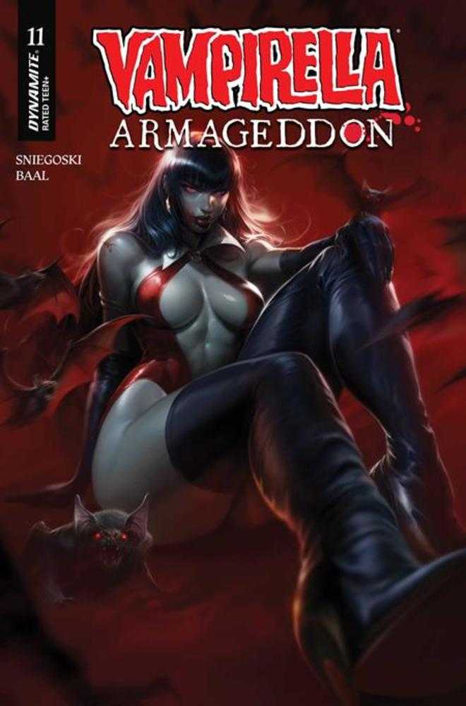 Comic book cover of 'Vampirella Armageddon #11 Cover A Francesco Mattina'