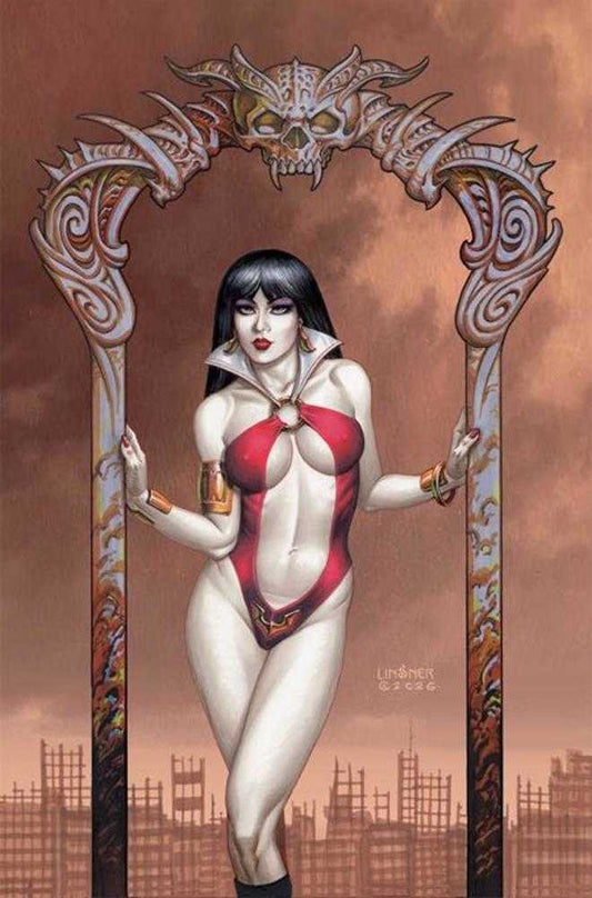 Comic book cover of 'Vampirella Armageddon #11 Cover G 1 in 10 Joseph Michael Linsner Full Art Variant'