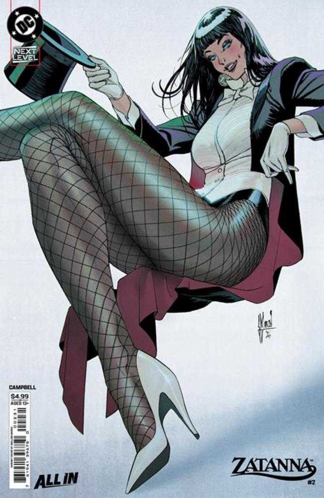 Comic book cover of 'Zatanna (2026) #2 Cover C Guillem March Card Stock Variant'