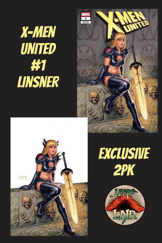 X-MEN UNITED #1 MAGIK LINSNER LEAPSLAIR EXCLUSIVE TRADE VIRGIN SET 3/11 PRESALE