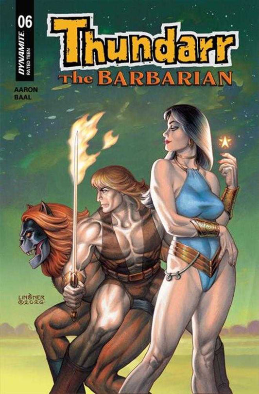 Comic book cover of 'Thundarr The Barbarian #6 Cover D Joseph Michael Linsner Variant'