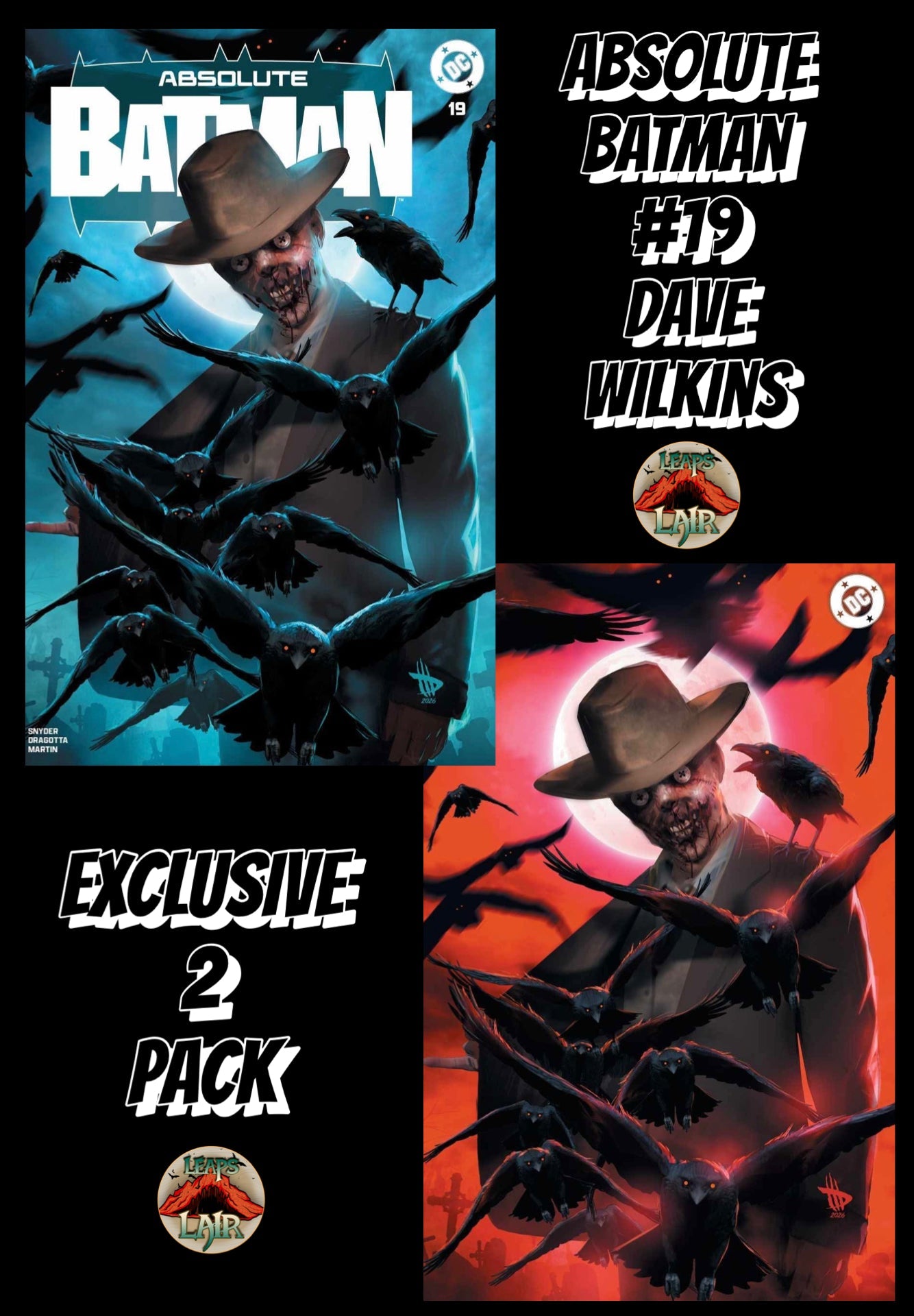 Absolute Batman #19 Dave Wilkins Trade + Red Virgin 2-Pack
