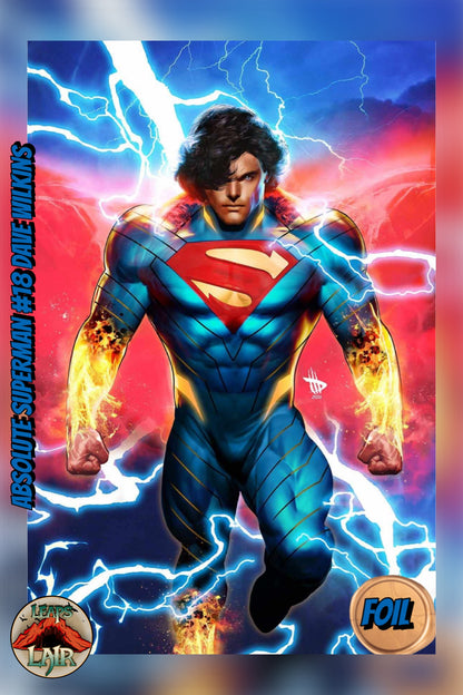 Absolute Superman #18 Dave Wilkins LeapsLair Exclusive Virgin Foil cover