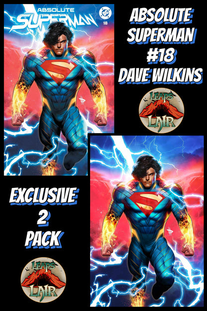 Absolute Superman #18 Dave Wilkins LeapsLair Exclusive 2-Pack Set
