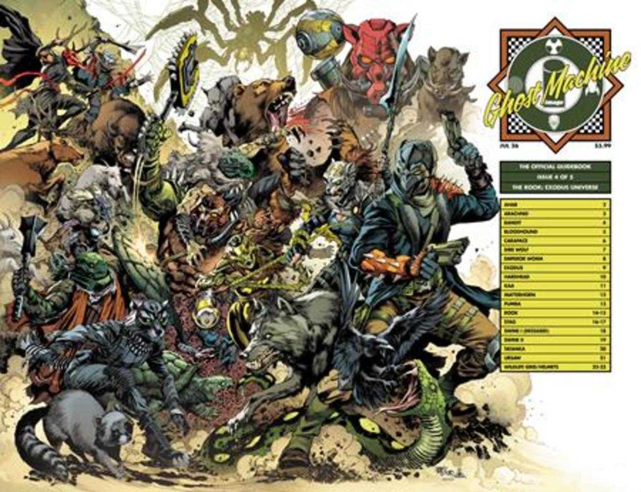 Ghost Machine The Official Guidebook #4 (Of 5) Cover C Ivan Reis & Danny Miki Wraparound Variant - Brad Anderson