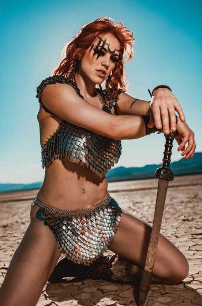 Red Sonja Noir The Plunder And The Princess #1 (One Shot) Cover G 1 in 10 Cosplay Molly Stewart Full Art Variant Inc 1:10