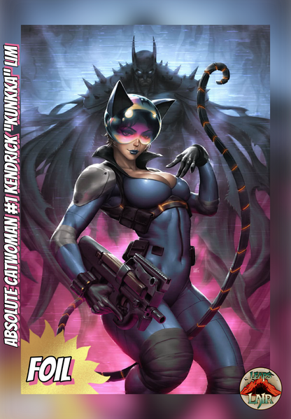 Absolute Catwoman #1 Kendrick Lim LeapsLair Exclusive Pink Foil Virgin cover