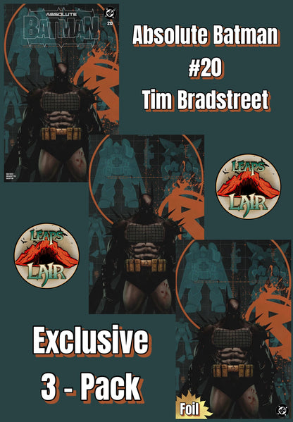 Absolute Batman #20 Tim Bradstreet Trade + Virgin + Foil 3-Pack