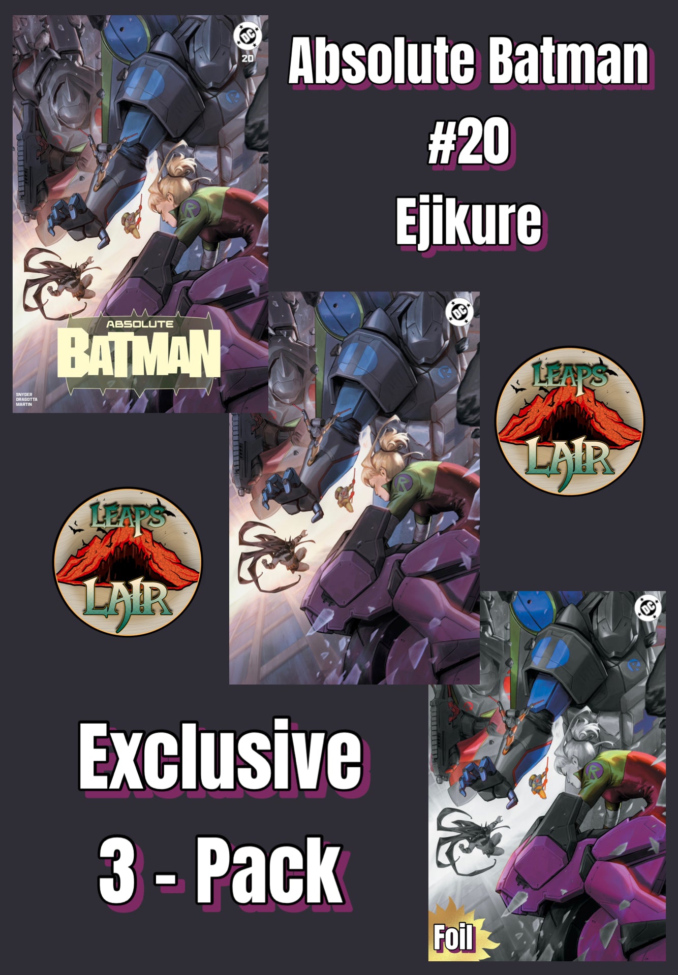 Absolute Batman #20 Gerald Parel Exclusive LeapsLair | 1st Absolute Robin