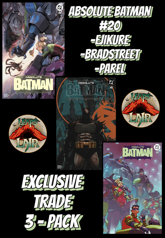 Absolute Batman #20 Ejikure / Gerald Parel / Tim Bradstreet Trade Bundle LeapsLair Exclusive PREORDER 5/13