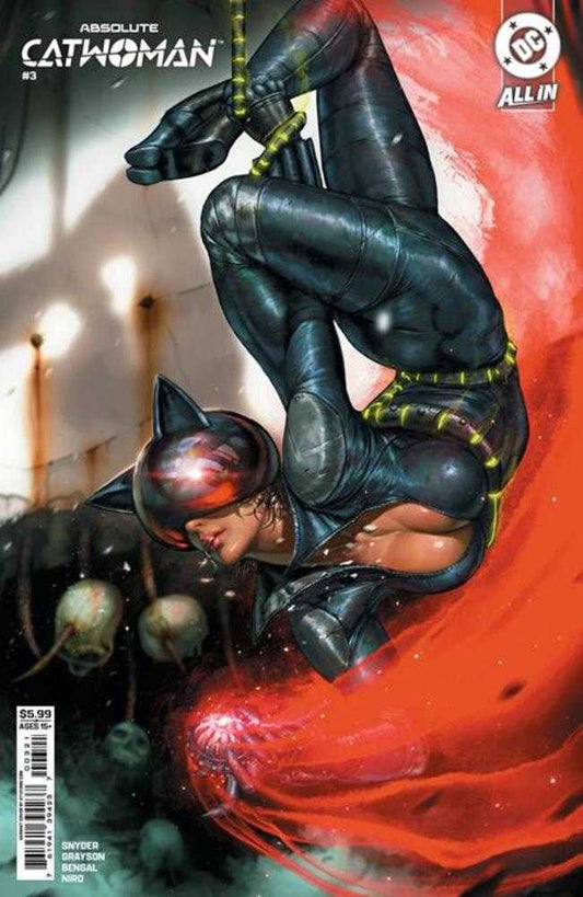 Comic book cover of 'Absolute Catwoman #3 (Of 6) Cover B Kyuyong Eom Card Stock Variant PRESALE 8/26'