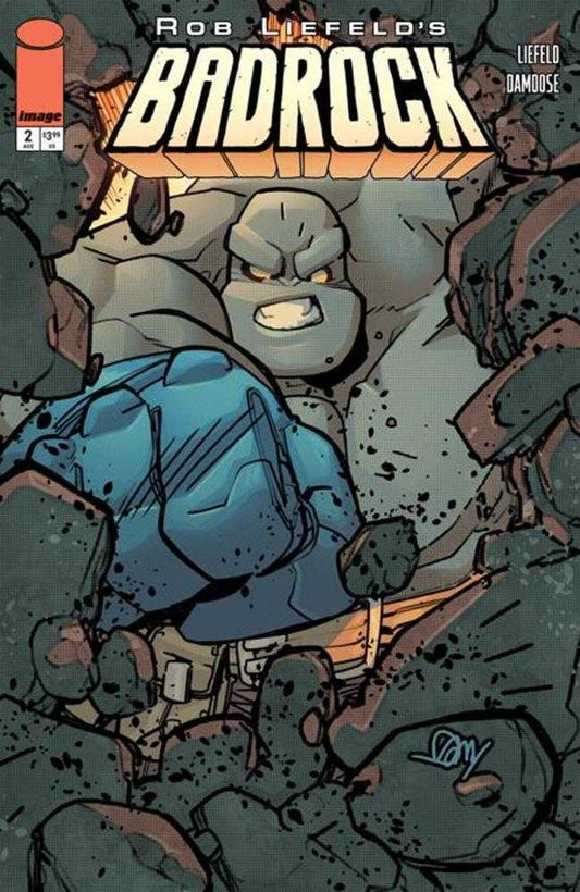 Comic book cover of 'Badrock #2 Cover A Seth Damoose PRESALE 8/26'
