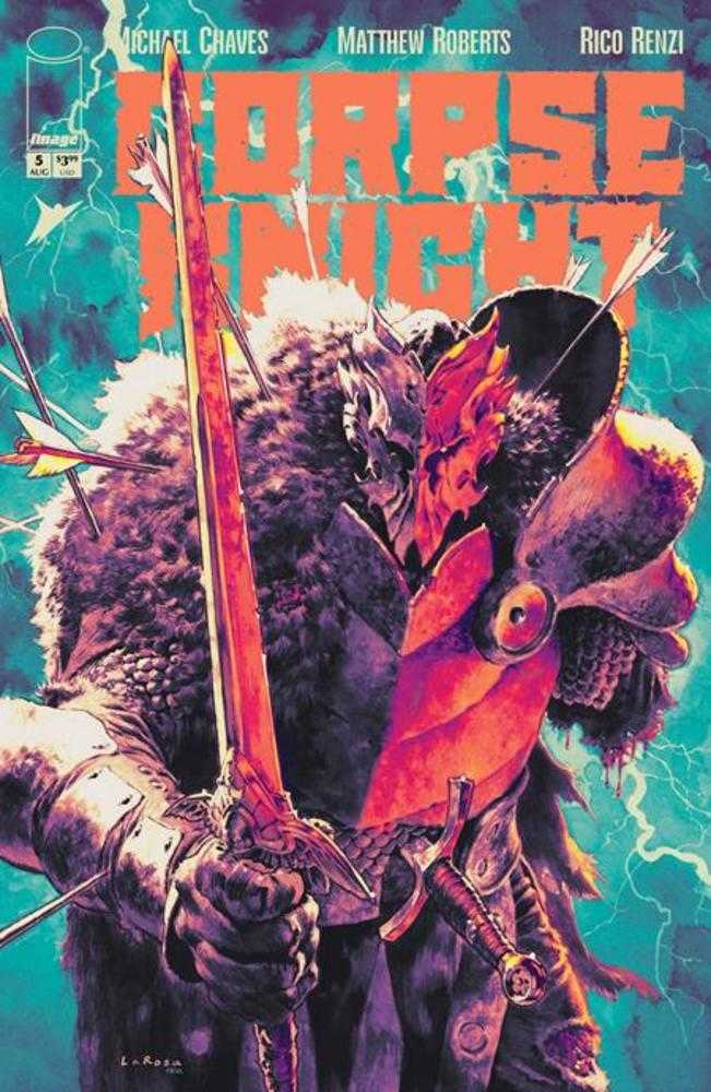 Comic book cover of 'Corpse Knight #5 (Of 6) Cover B Lewis Larosa & Rico Renzi Variant (Mature) PRESALE 8/26'