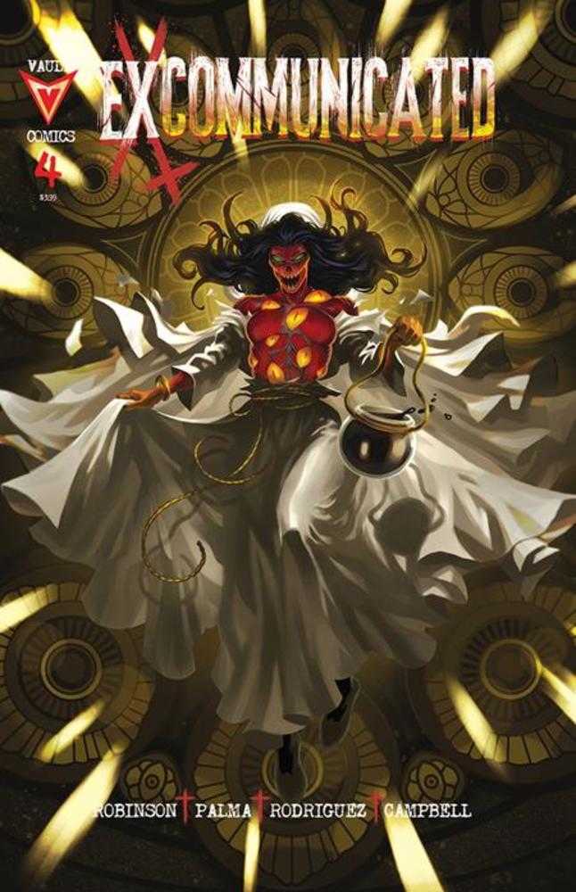 Comic book cover of 'Excommunicated #4 Cover A Flaviano PRESALE 8/26'