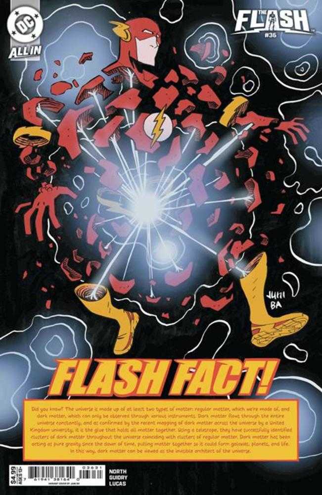 Comic book cover of 'Flash #36 Cover C Juni Ba Card Stock Variant PRESALE 8/26'