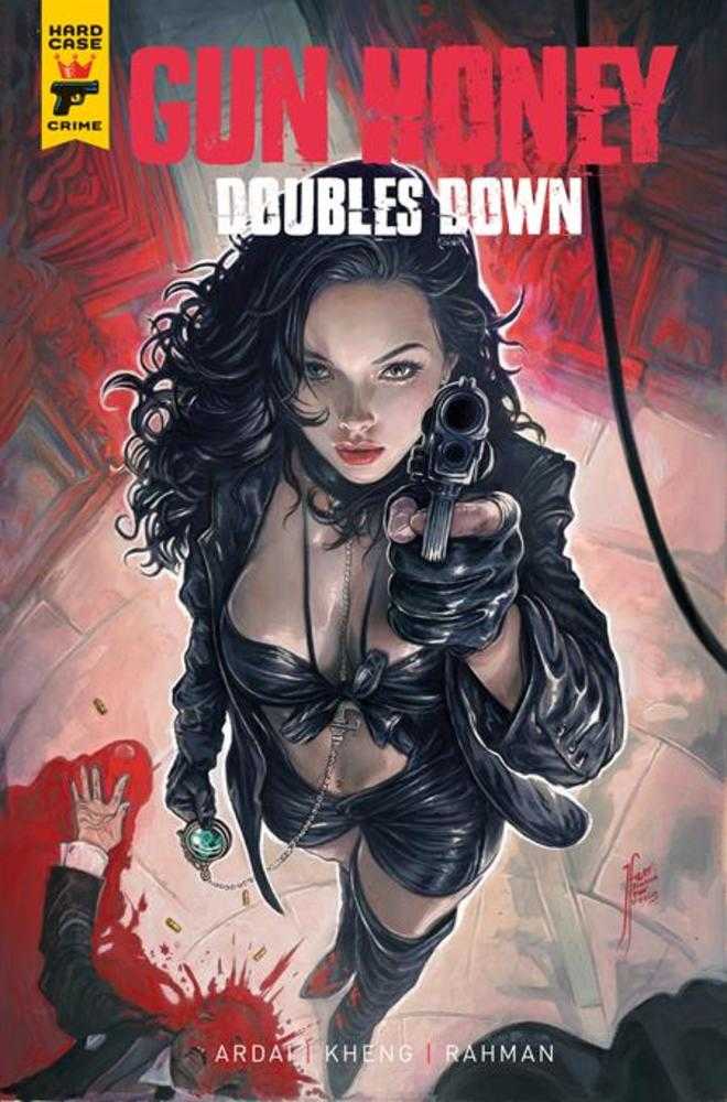 Comic book cover of 'Gun Honey Doubles Down #3 (Of 4) Cover K Tehani Farr Foil Variant (Mature) PRESALE 8/26'