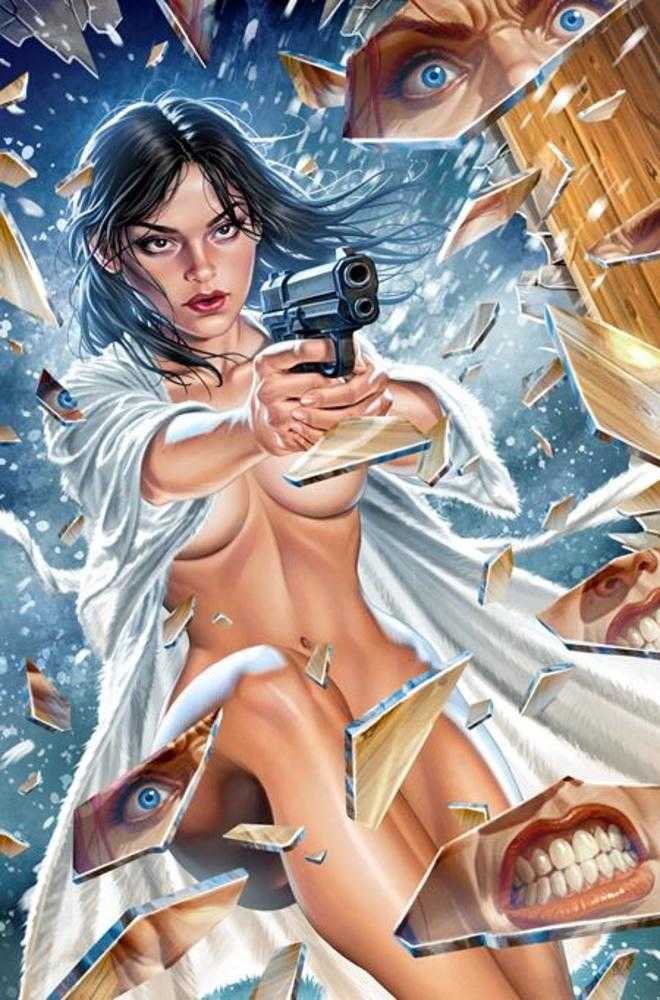 Comic book cover of 'Gun Honey Doubles Down #3 (Of 4) Cover L Chris Wahl Virgin Cardtock Variant (Mature) PRESALE 8/26'