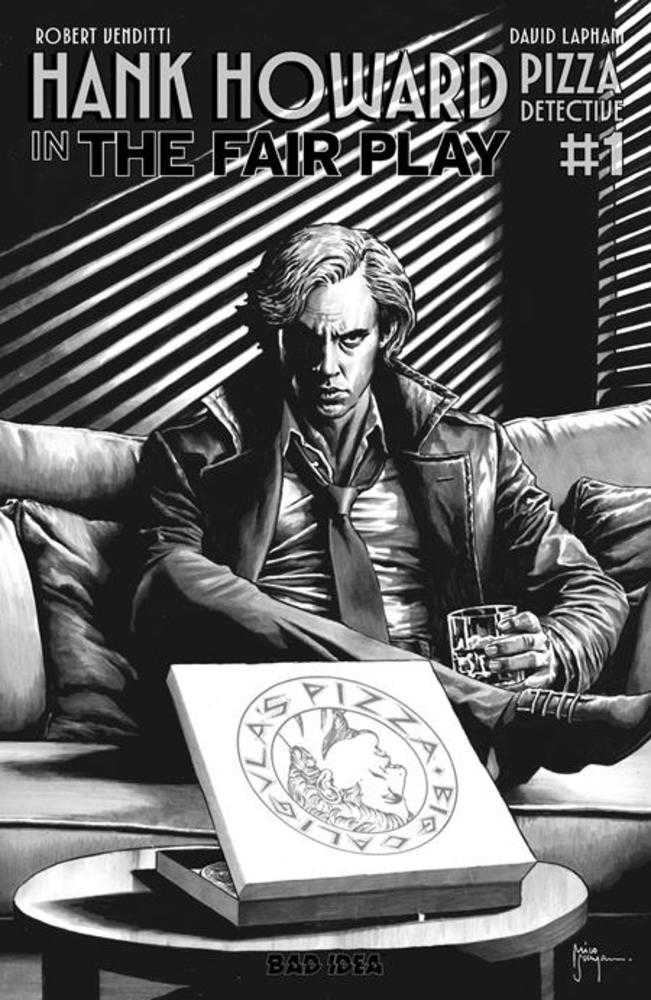 Hank Howard Pizza Detective The Fair Play #1 (One Shot) Cover B Mico Suayan Noir Bw Variant