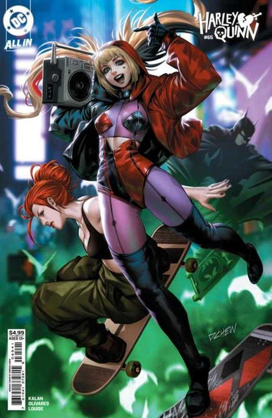 Comic book cover of 'Harley Quinn #65 Cover D Derrick Chew Card Stock Variant'