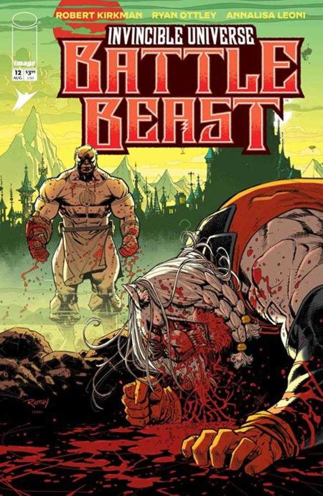 Comic book cover of 'Invincible Universe Battle Beast #12 Cover A Ryan Ottley & Annalisa Leoni'