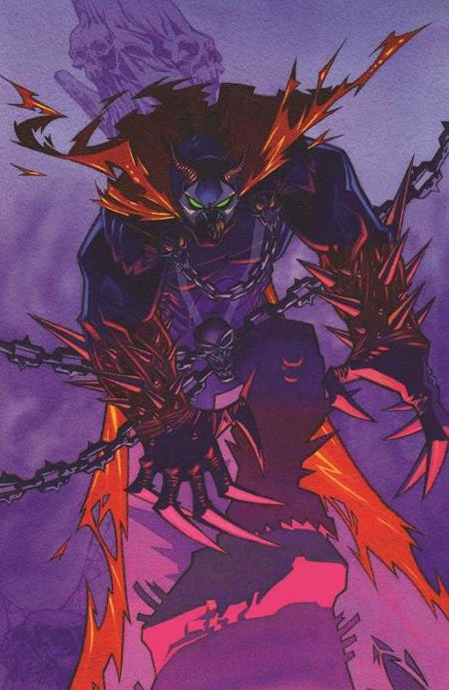Comic book cover of 'King Spawn #58 Cover B Shawn Crystal Full Art Variant PRESALE 8/26'