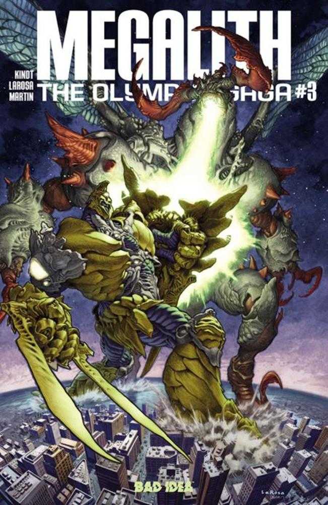 Comic book cover of 'Olympus Saga Megalith #3 (Of 3) Cover A Lewis Larosa'