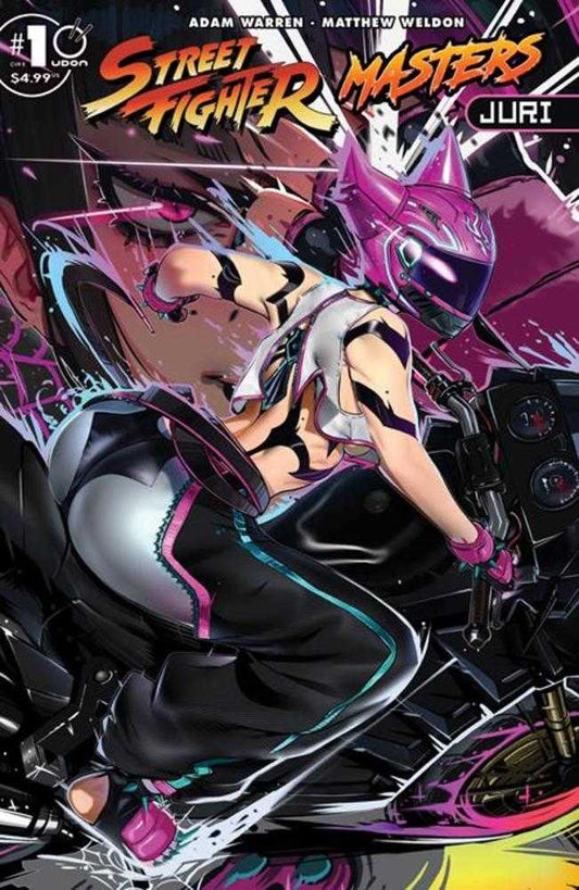 Comic book cover of 'Street Fighter Masters Juri #1 (One Shot) Cover B RedGray21st Variant'