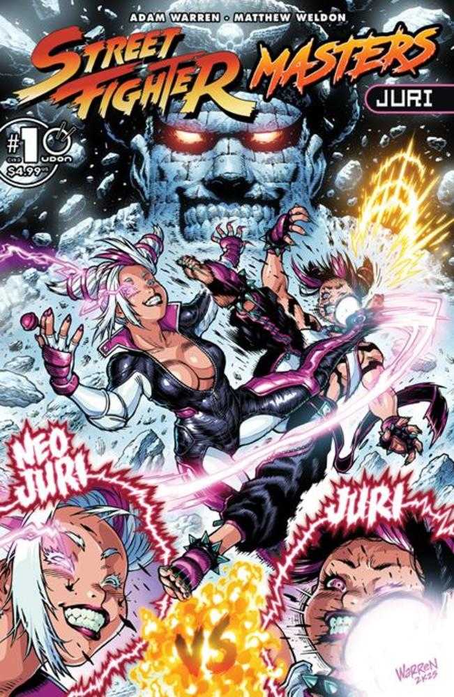 Comic book cover of 'Street Fighter Masters Juri #1 (One Shot) Cover D (Inc 1:5) Adam Warren Variant'