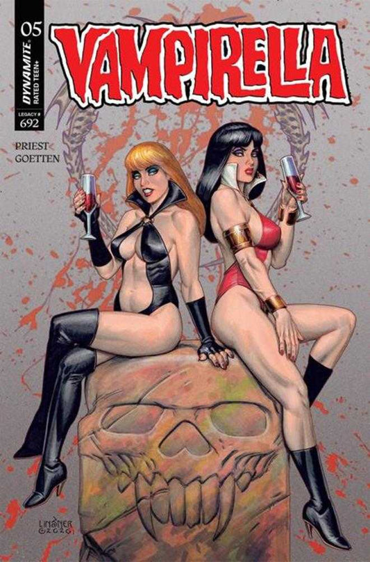 Comic book cover of 'Vampirella (2026) #5 Cover C Joseph Michael Linsner Variant PRESALE 8/26'