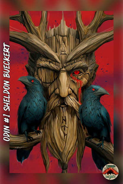 Odin #1 Cover Sheldon Bueckert LeapsLair Shared Exclusive Red Virgin