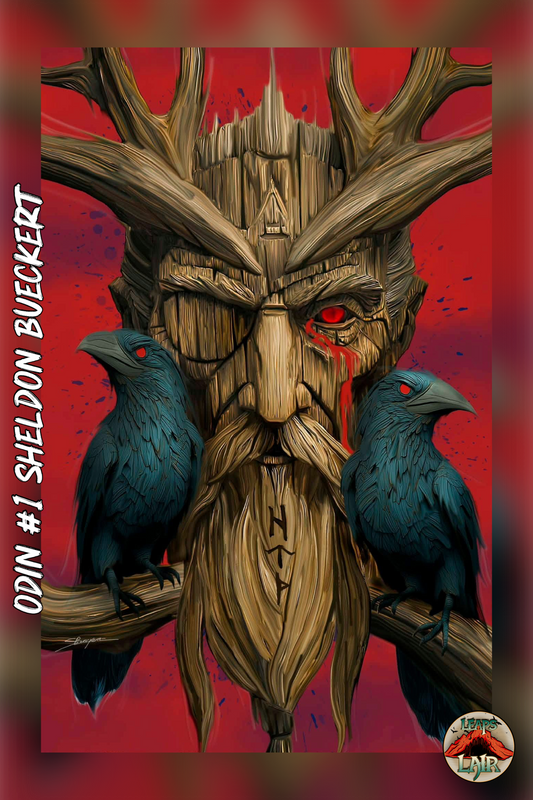 Odin #1 Cover Sheldon Bueckert LeapsLair Shared Exclusive Red Virgin PREORDER 5/20