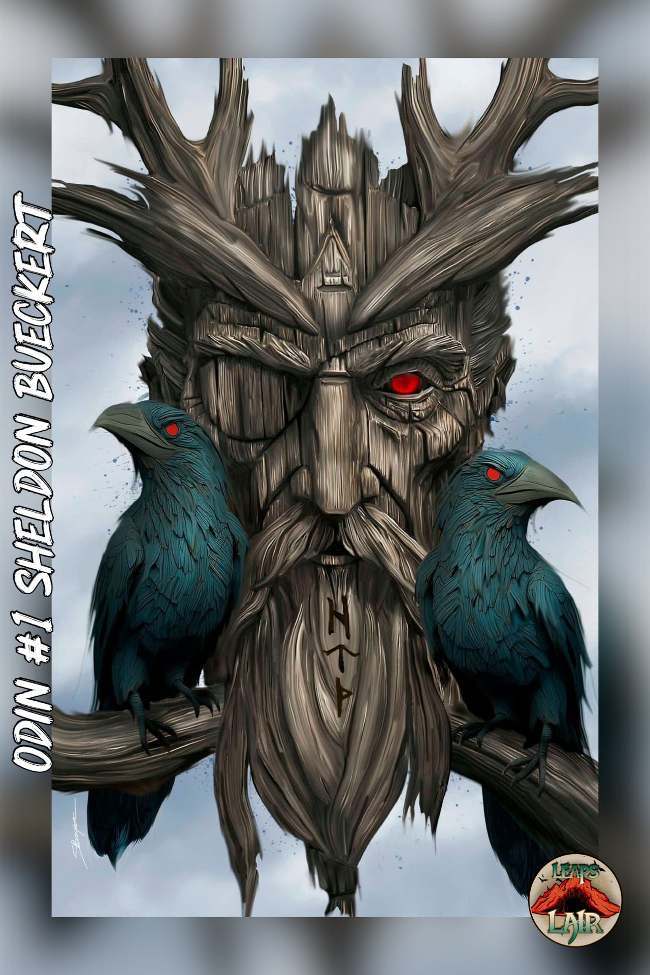 Odin #1 Cover Sheldon Bueckert LeapsLair Shared Exclusive Silver Virgin