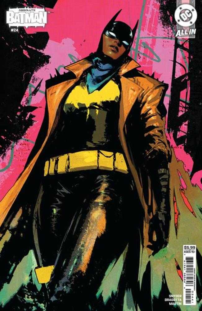 Comic book cover of 'Absolute Batman #24 Cover D Sozomaika Card Stock Variant'