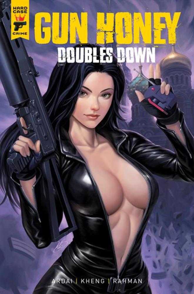Comic book cover of 'Gun Honey Doubles Down #4 (Of 4) Cover F Leos Ng Variant (Mature)'