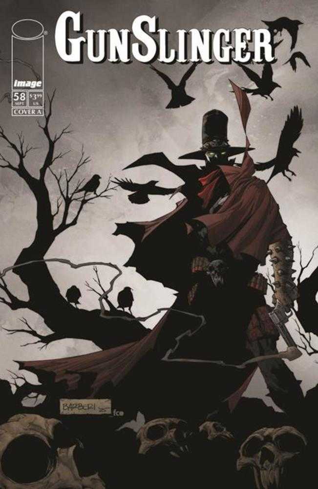 Comic book cover of 'Gunslinger Spawn #58 Cover A Carlo Barberi'
