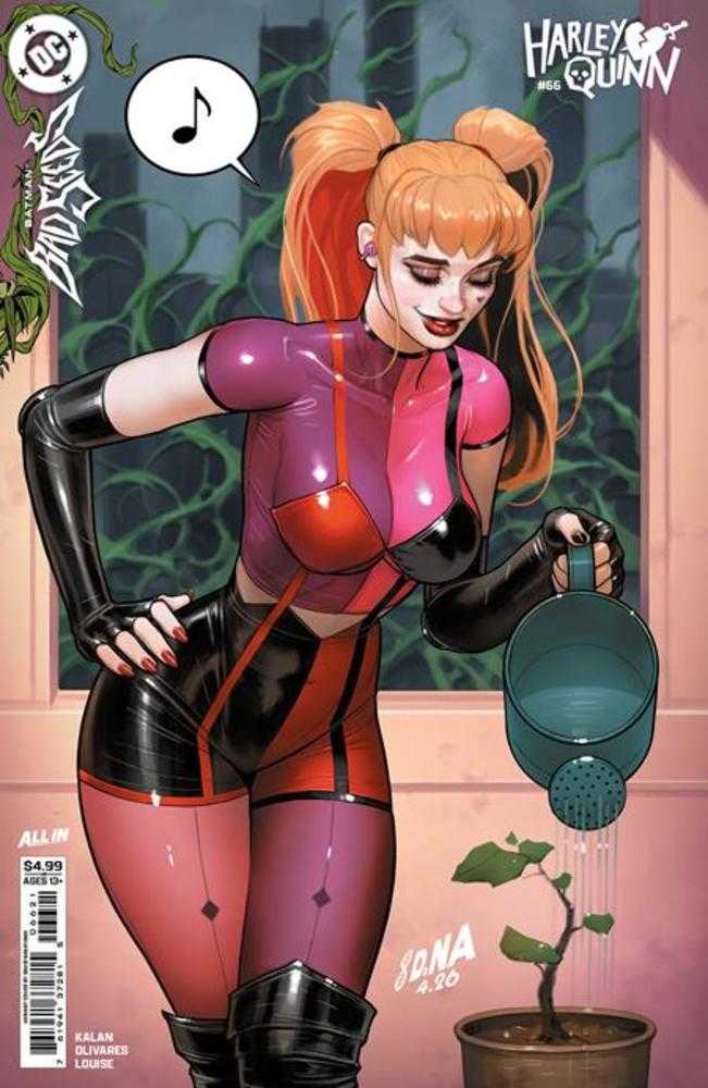 Comic book cover of 'Harley Quinn #66 Cover B David Nakayama Card Stock Variant (Batman Bad Seeds)'