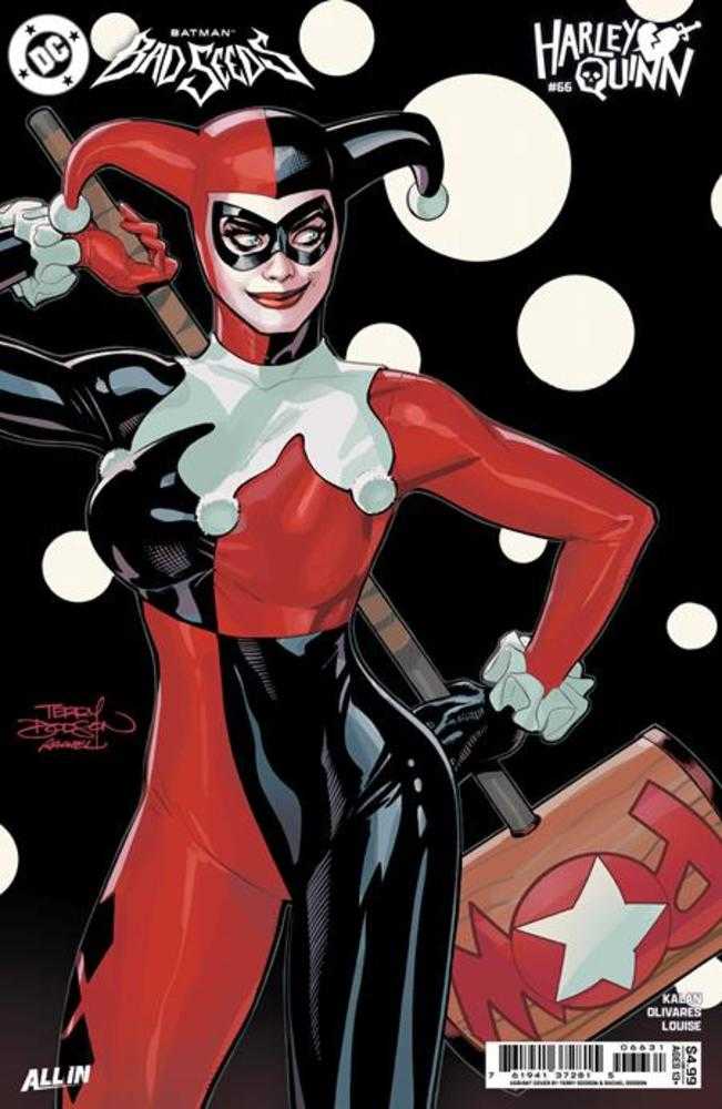 Comic book cover of 'Harley Quinn #66 Cover C Terry Dodson & Rachel Dodson Card Stock Variant (Batman Bad Seeds)'