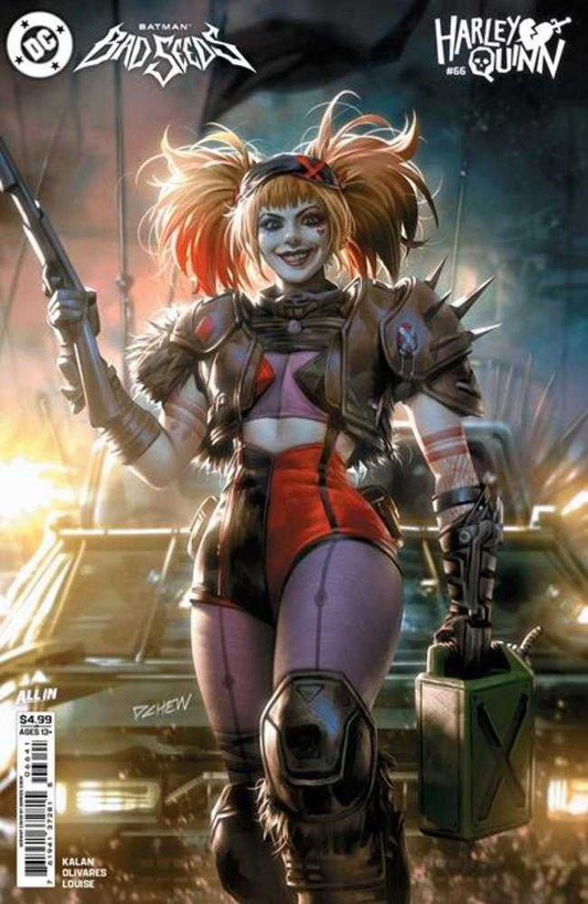 Comic book cover of 'Harley Quinn #66 Cover D Derrick Chew Card Stock Variant (Batman Bad Seeds)'