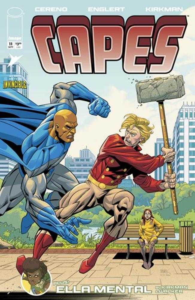 Comic book cover of 'Invincible Universe Capes #11 Cover A Mark Englert'