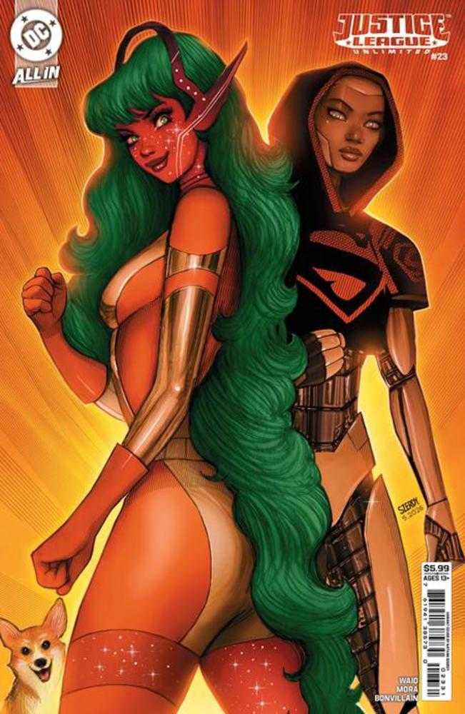 Comic book cover of 'Justice League Unlimited #23 Cover C Nathan Szerdy Card Stock Variant'