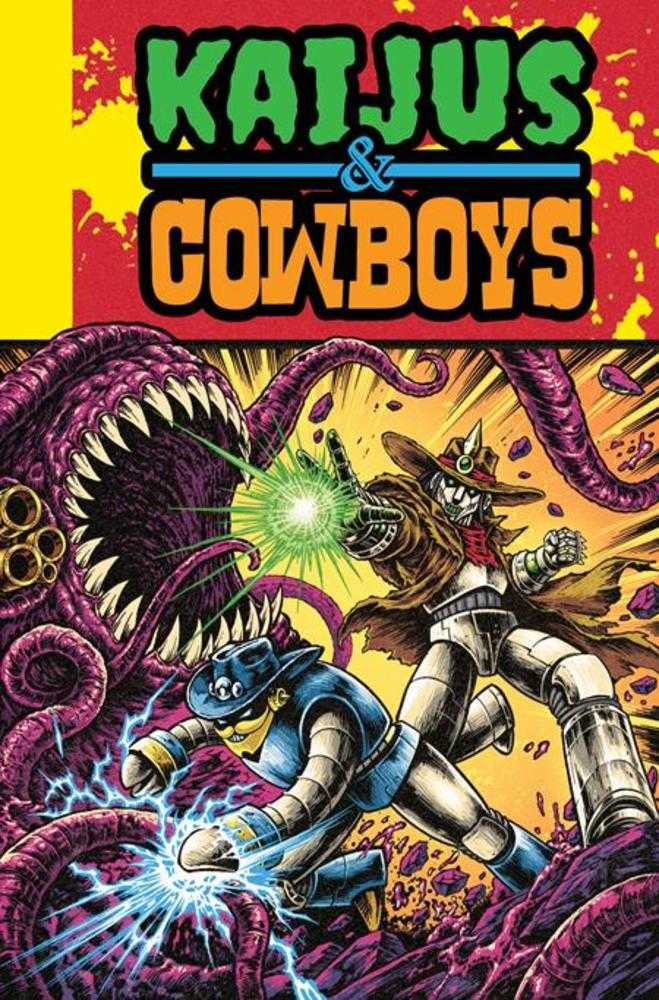 Comic book cover of 'Kaijus & Cowboys #2 (Of 12) Cover B Ferxpain EC Homage Variant'